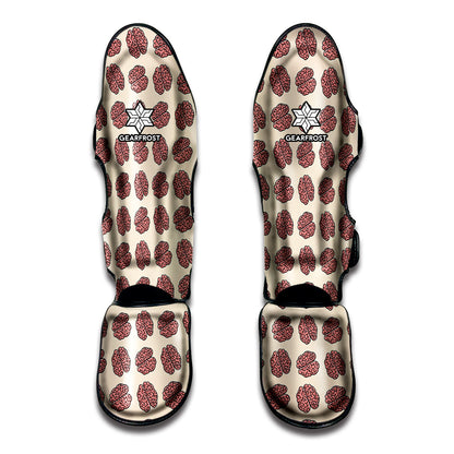 Human Brain Pattern Print Muay Thai Shin Guard
