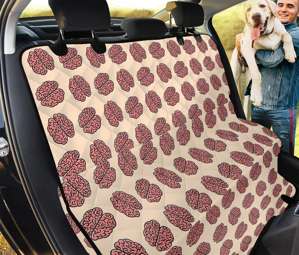 Human Brain Pattern Print Pet Car Back Seat Cover