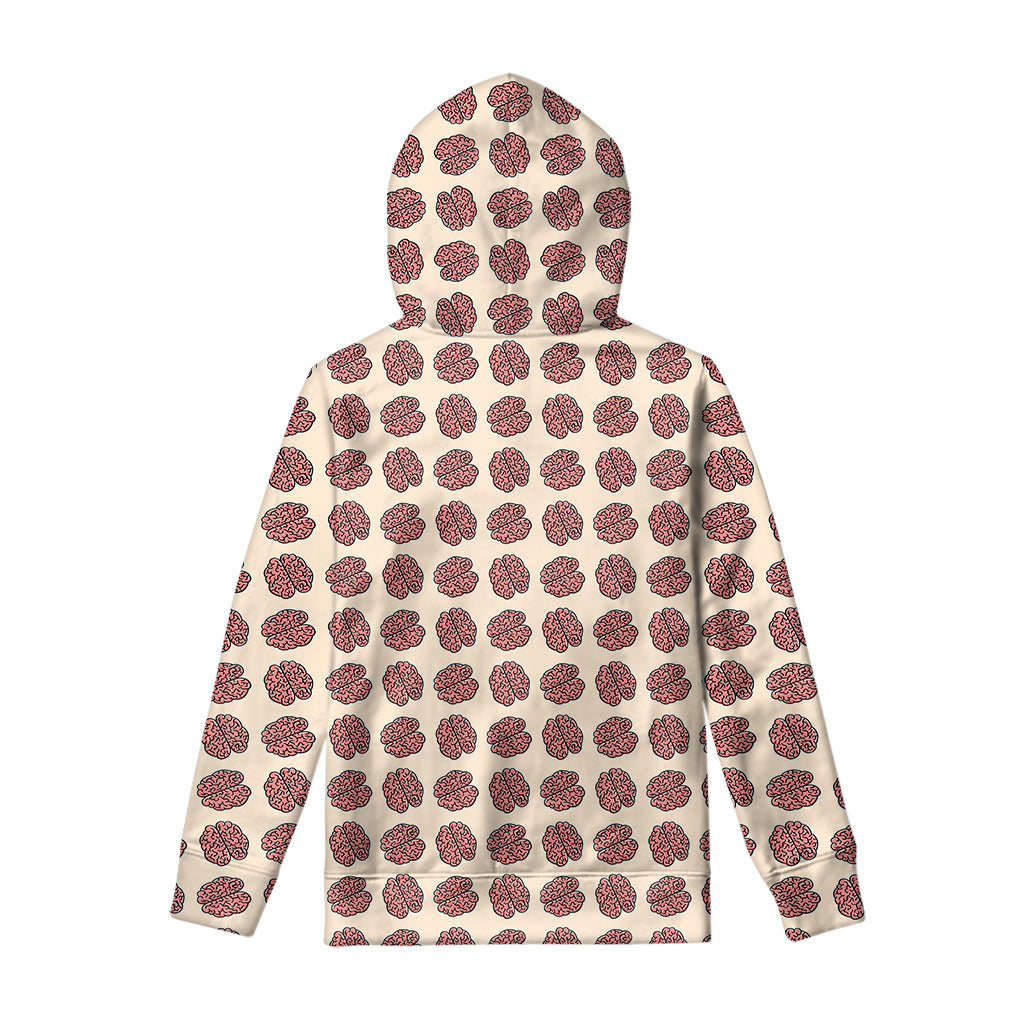 Human Brain Pattern Print Pullover Hoodie