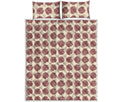 Human Brain Pattern Print Quilt Bed Set