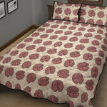 Human Brain Pattern Print Quilt Bed Set
