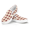 Human Brain Pattern Print White Slip On Sneakers