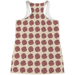 Human Brain Pattern Print Women's Racerback Tank Top