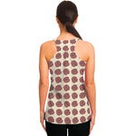 Human Brain Pattern Print Women's Racerback Tank Top