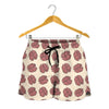 Human Brain Pattern Print Women's Shorts