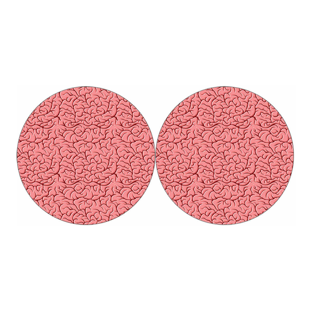 Human Brain Print Car Coasters