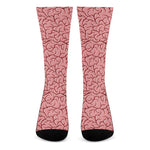 Human Brain Print Crew Socks