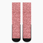 Human Brain Print Crew Socks