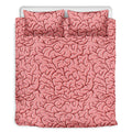 Human Brain Print Duvet Cover Bedding Set