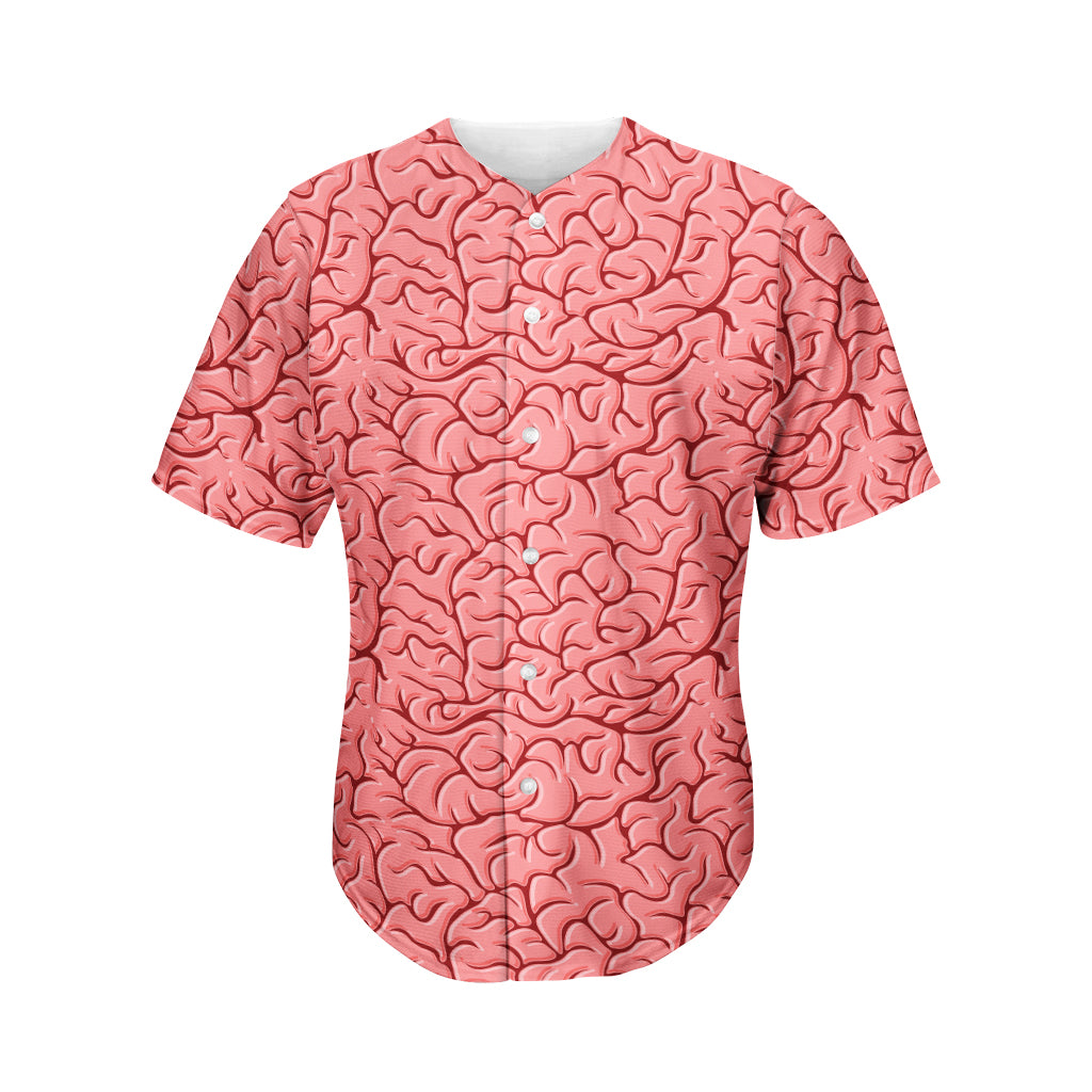 Human Brain Print Men's Baseball Jersey