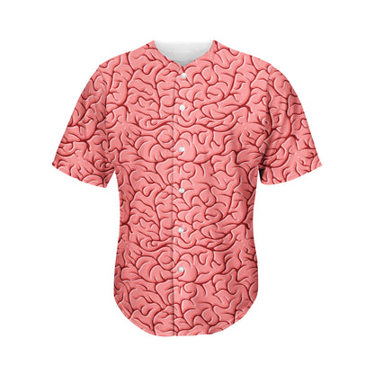 Human Brain Print Men's Baseball Jersey