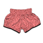 Human Brain Print Muay Thai Boxing Shorts