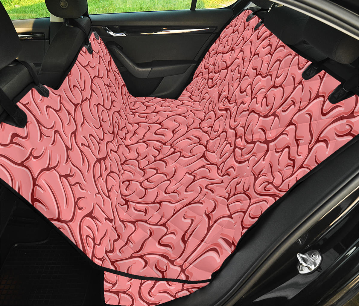 Human Brain Print Pet Car Back Seat Cover