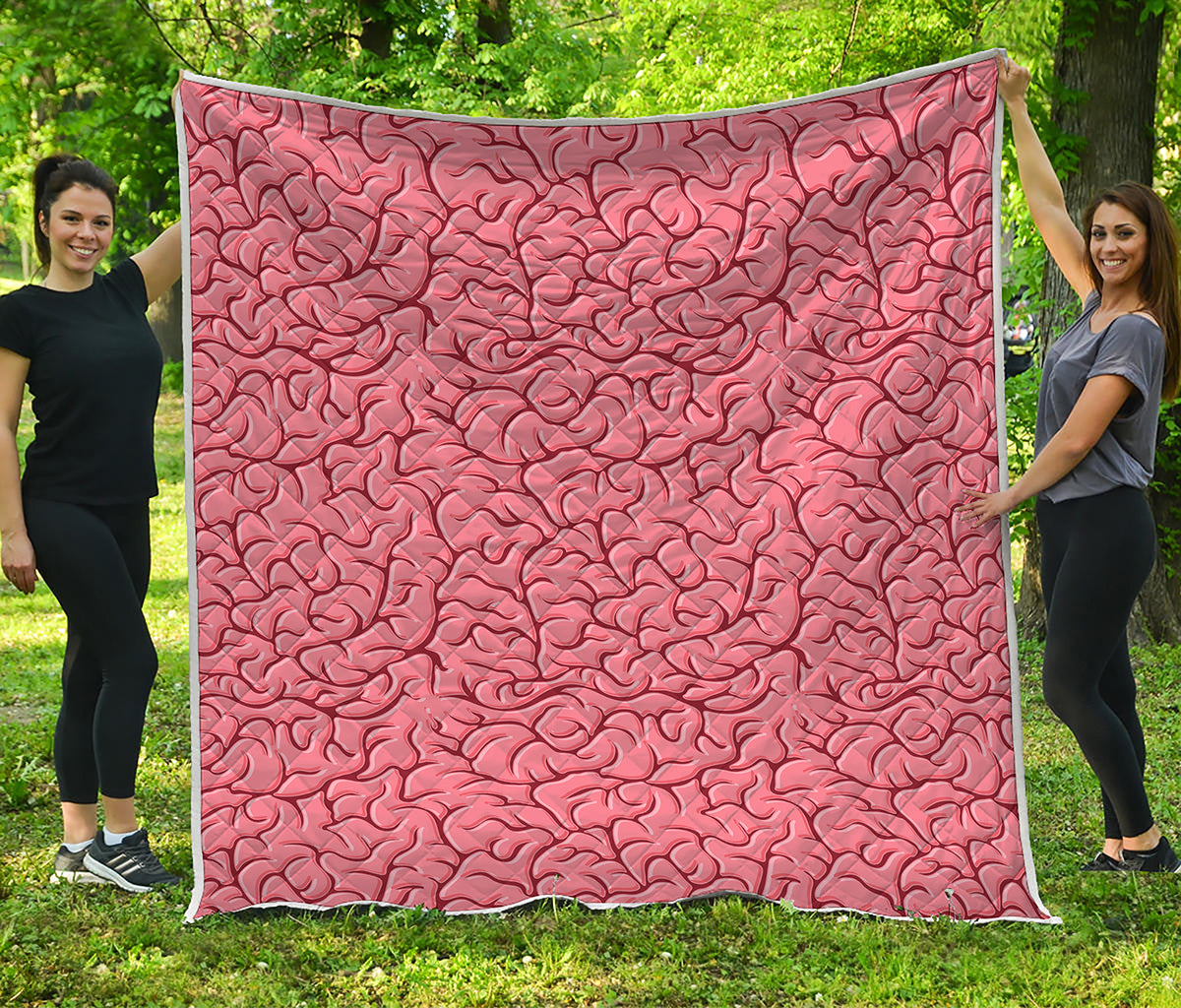 Human Brain Print Quilt