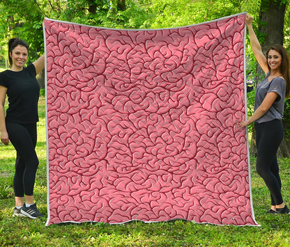 Human Brain Print Quilt