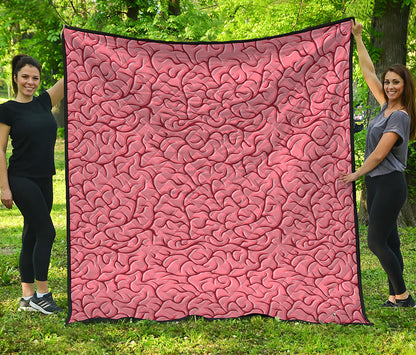 Human Brain Print Quilt