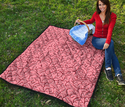Human Brain Print Quilt