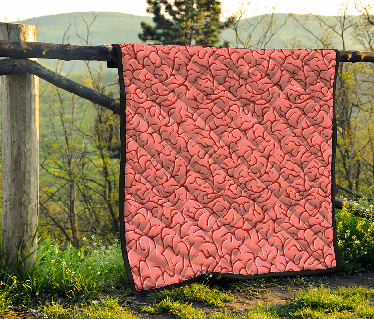 Human Brain Print Quilt