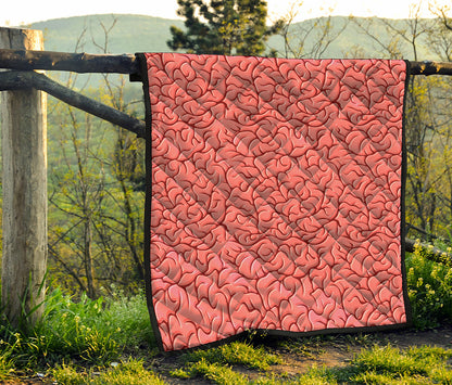 Human Brain Print Quilt