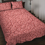 Human Brain Print Quilt Bed Set