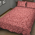 Human Brain Print Quilt Bed Set