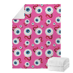 Human Eyeball Pattern Print Blanket
