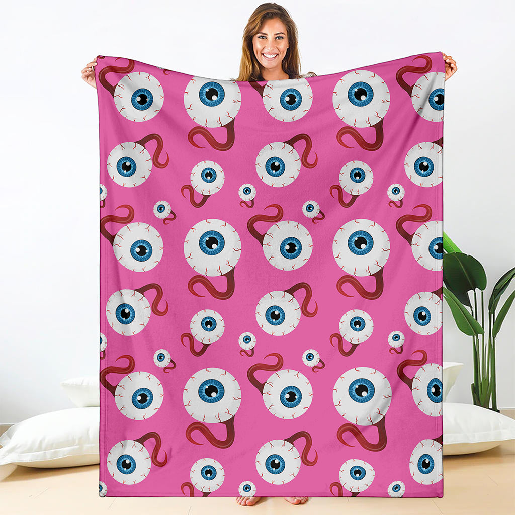 Human Eyeball Pattern Print Blanket