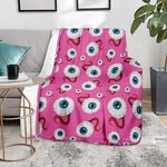 Human Eyeball Pattern Print Blanket