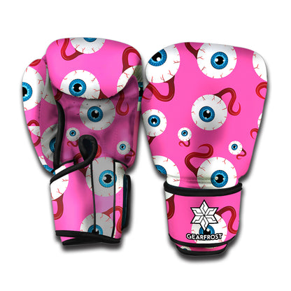 Human Eyeball Pattern Print Boxing Gloves