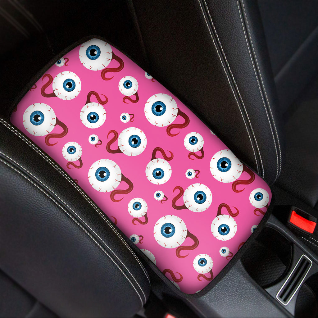 Human Eyeball Pattern Print Car Center Console Cover