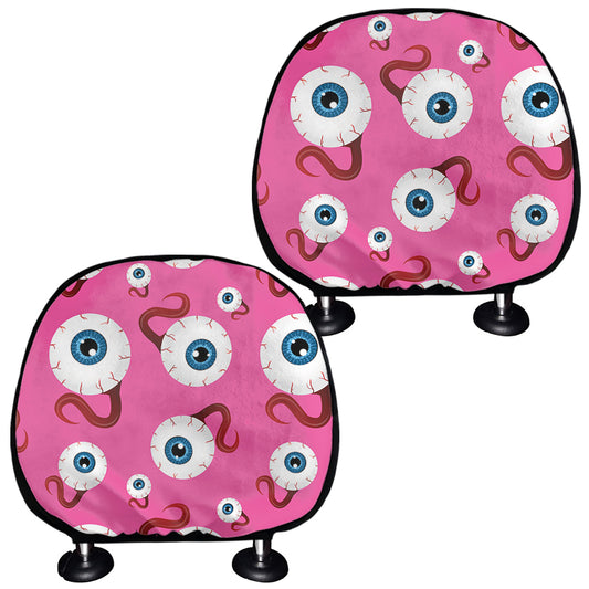 Human Eyeball Pattern Print Car Headrest Covers