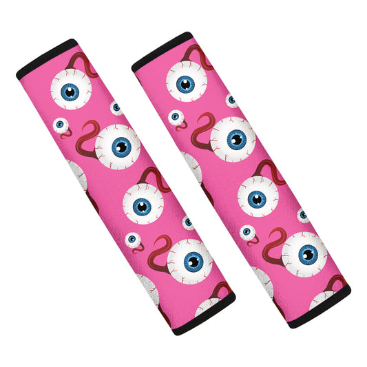 Human Eyeball Pattern Print Car Seat Belt Covers