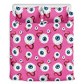 Human Eyeball Pattern Print Duvet Cover Bedding Set