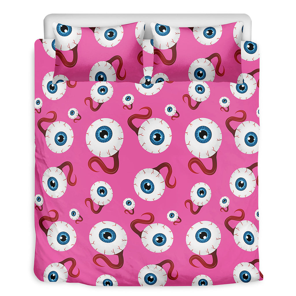 Human Eyeball Pattern Print Duvet Cover Bedding Set