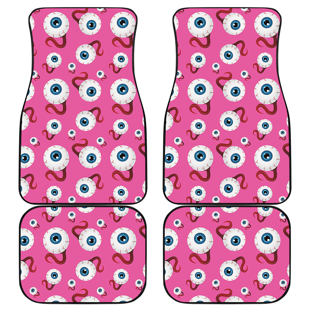 Human Eyeball Pattern Print Front and Back Car Floor Mats