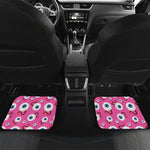 Human Eyeball Pattern Print Front and Back Car Floor Mats