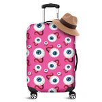 Human Eyeball Pattern Print Luggage Cover