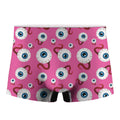 Human Eyeball Pattern Print Men's Boxer Briefs