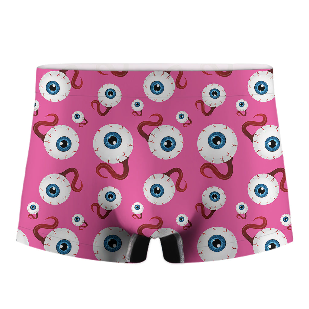 Human Eyeball Pattern Print Men's Boxer Briefs