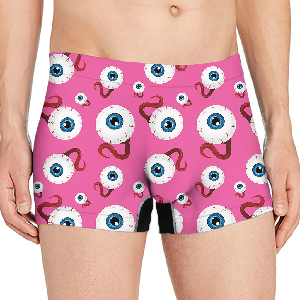 Human Eyeball Pattern Print Men's Boxer Briefs