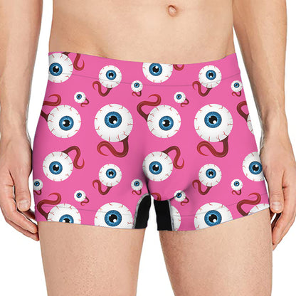 Human Eyeball Pattern Print Men's Boxer Briefs