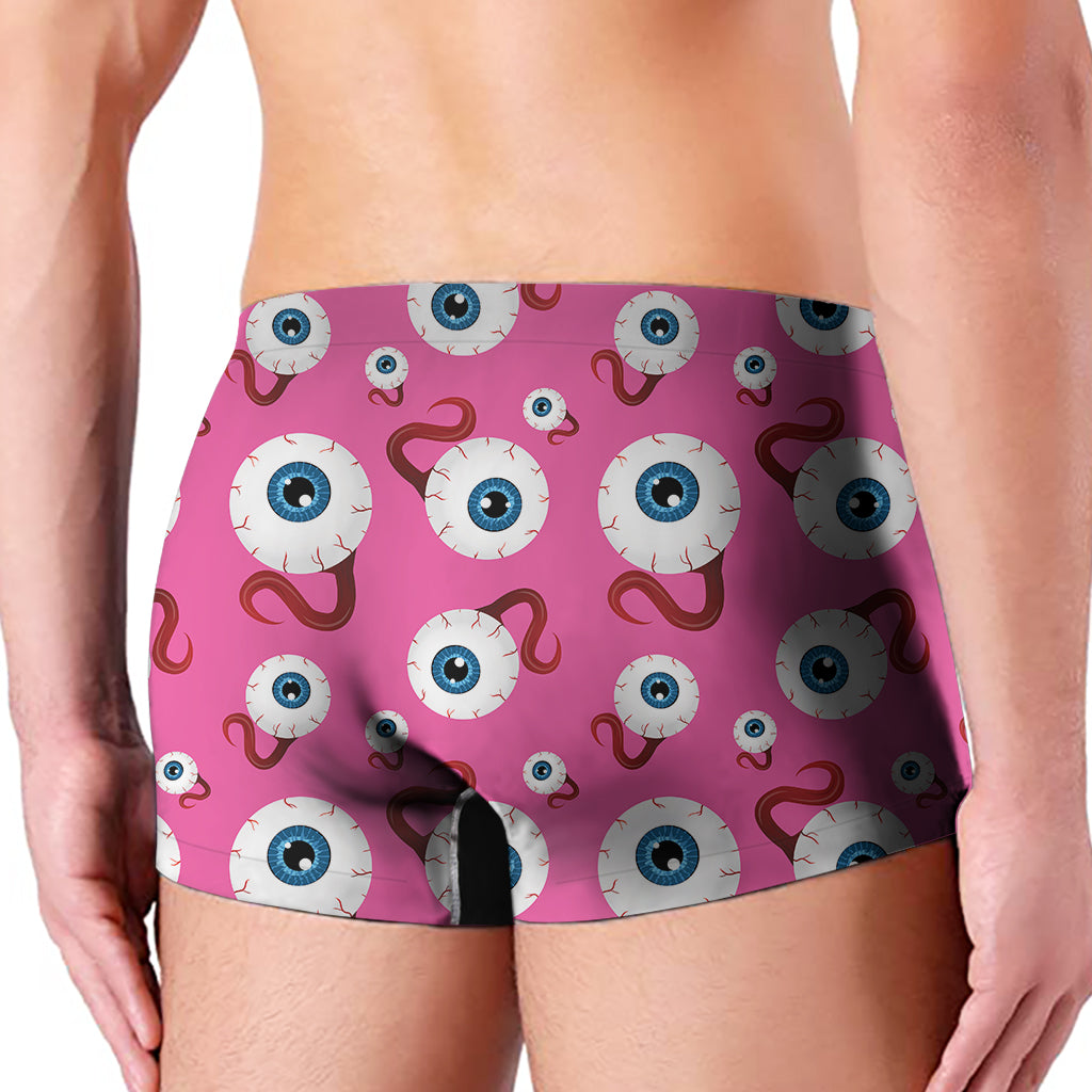 Human Eyeball Pattern Print Men's Boxer Briefs