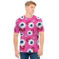Human Eyeball Pattern Print Men's T-Shirt