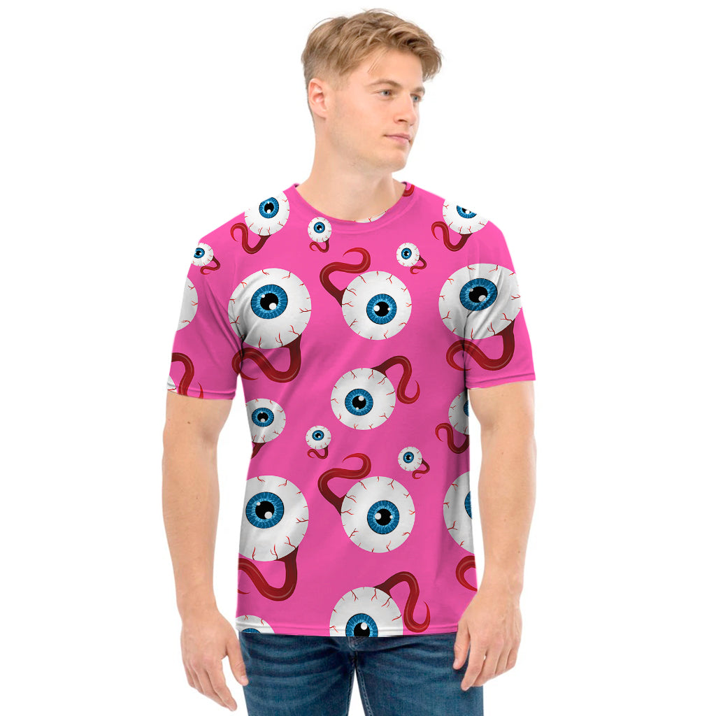 Human Eyeball Pattern Print Men's T-Shirt