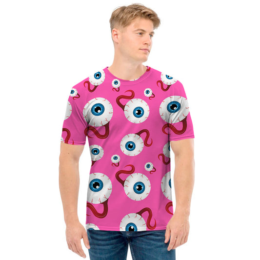 Human Eyeball Pattern Print Men's T-Shirt