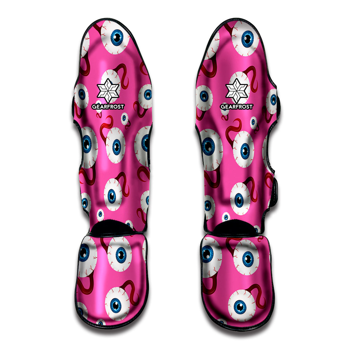 Human Eyeball Pattern Print Muay Thai Shin Guard