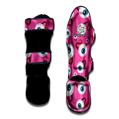 Human Eyeball Pattern Print Muay Thai Shin Guard