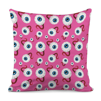 Human Eyeball Pattern Print Pillow Cover