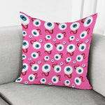 Human Eyeball Pattern Print Pillow Cover