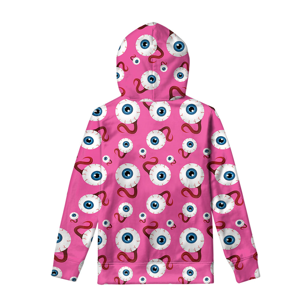 Human Eyeball Pattern Print Pullover Hoodie